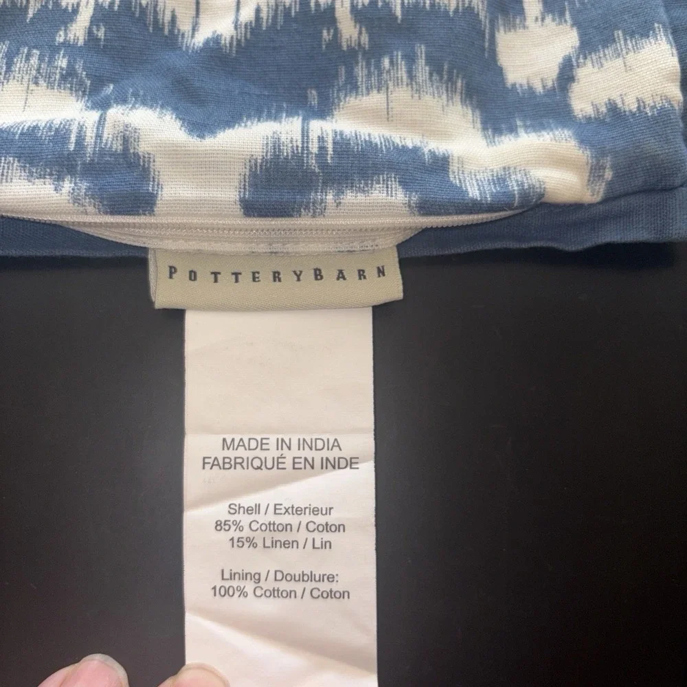 Pottery Barn Paisley Pillow Shams Only Set of 2 20x20